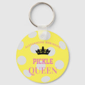 Pickleball Queen, eigen naam Sleutelhanger (Achterkant)