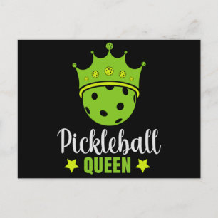 Pickleball Queen Funny Pickle Ball Queen Briefkaart