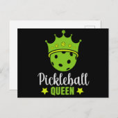 Pickleball Queen Funny Pickle Ball Queen Briefkaart (Voorkant / Achterkant)