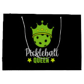 Pickleball Queen Funny Pickle Ball Queen Groot Cadeauzakje (Achterkant)