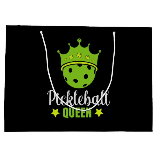 Pickleball Queen Funny Pickle Ball Queen Groot Cadeauzakje (Achterkant)