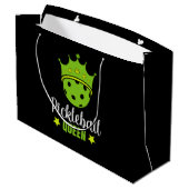 Pickleball Queen Funny Pickle Ball Queen Groot Cadeauzakje (Achterkant Gekanteld)