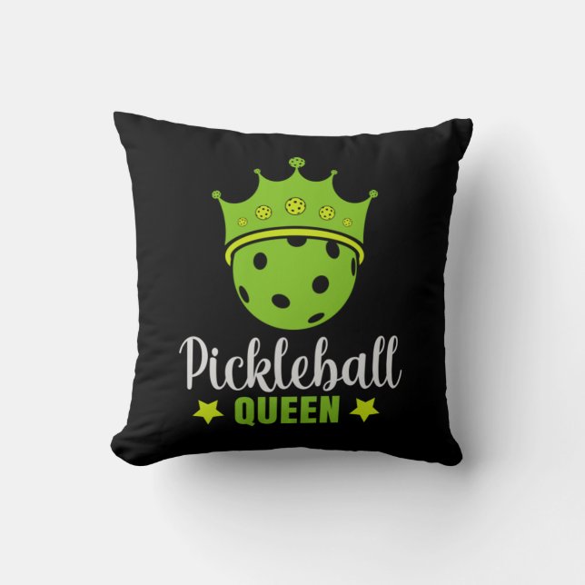 Pickleball Queen Funny Pickle Ball Queen Kussen (Voorkant)
