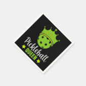 Pickleball Queen Funny Pickle Ball Queen Servet (Hoek)