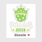 Pickleball Queen Funny Pickle Ball Queen Sticker (Vel)