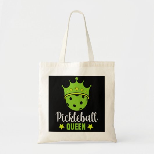 Pickleball Queen Funny Pickle Ball Queen Tote Bag (Voorkant)