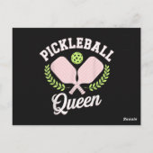 Pickleball Queen Funny Pickleball Player Briefkaart (Achterkant)
