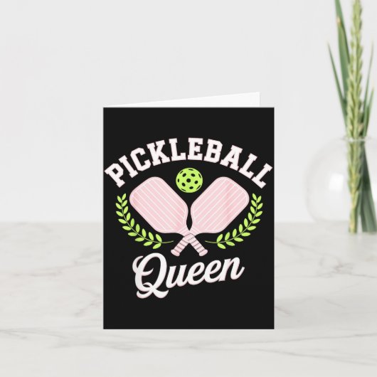 Pickleball queen funny pickleball player kaart (Voorkant)