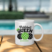Pickleball Queen gepersonaliseerd Koffiemok