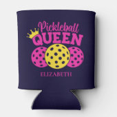 Pickleball Queen, Gift for Pickleball Lover Blikjeskoeler (Achterkant)