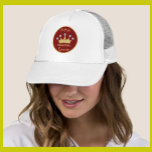 Pickleball Queen Glam Glitz Monogram Name Gold Trucker Pet<br><div class="desc">Pickleball Gal — Fun Glitz Glam Gold Diamonds on her Crown — ze zal een winnaar zijn met deze speciale trucker hoed — maakt haar echt de koningin van het hof — Glamoureus met de gouden kroon en een beetje "over de top", maar klaar om haar spel te spelen. Dit...</div>