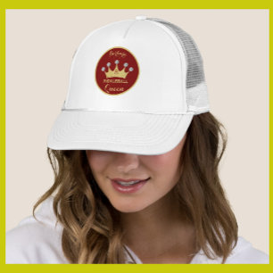Pickleball Queen Glam Glitz Monogram Name Gold Trucker Pet