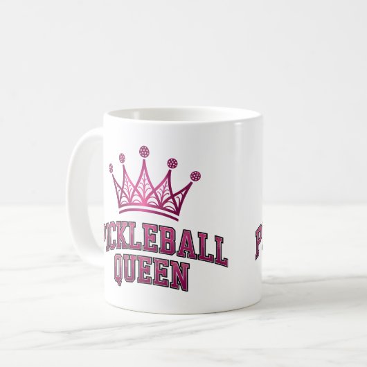 Pickleball Queen Koffiemok (Voorkant links)