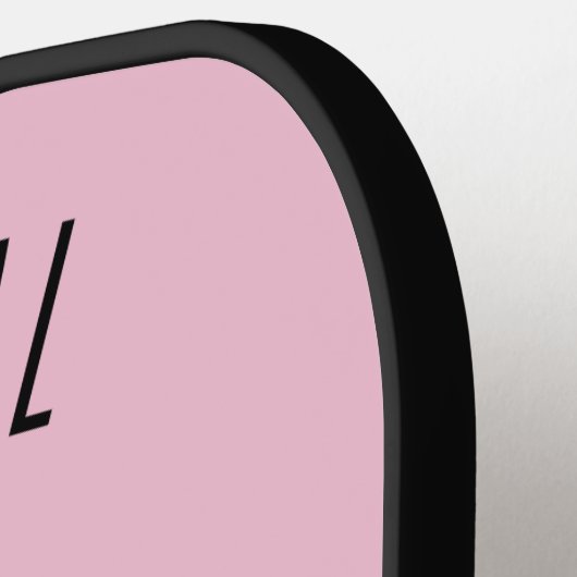 Pickleball Queen Kroon Roze Gepersonaliseerd Pickleball Paddle (Links Detail)