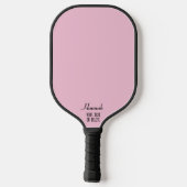 Pickleball Queen Kroon Roze Gepersonaliseerd Pickleball Paddle (Achterkant)