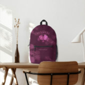 Pickleball Queen Logo Monogram Aangepaste naam Bedrukte Rugzak