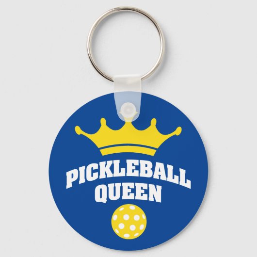 Pickleball Queen met kroon-sleutelhanger Sleutelhanger (Voorkant)