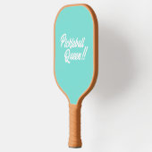 "Pickleball Queen" peddel in blauwgroen - Personal Pickleball Paddle (Links)