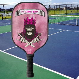Pickleball Queen Pink Monogrammed Pickleball Paddle