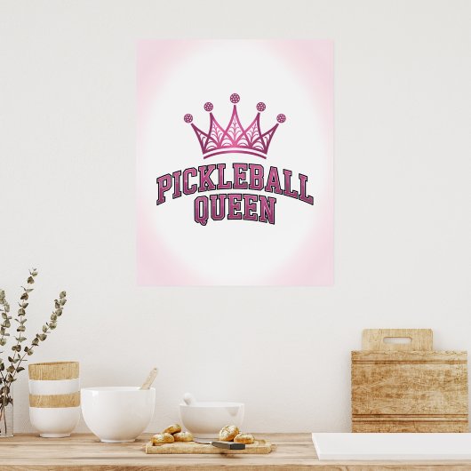 Pickleball Queen Poster (Keuken)