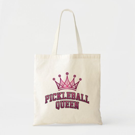 Pickleball Queen Tote Bag (Voorkant)