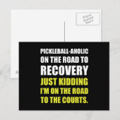 Pickleball Raod naar Rocvery Courts Briefkaart (Voorkant / Achterkant)