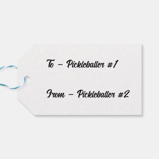 Pickleball Rating Valentijn Hart Rood en Wit Cadeaulabel (Achterkant Horizontaal)