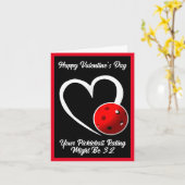 Pickleball Rating Valentijnshart Blauw Pickleball Kaart (Gele Bloem)