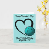 Pickleball Rating Valentijnshart Blauw Pickleball  Kaart (Gele Bloem)