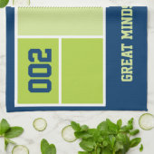 Pickleball-rechtbank met aangepaste tekst en achte theedoek (Gevouwen)