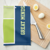 Pickleball-rechtbank met aangepaste tekst en achte theedoek (Quarter Fold)