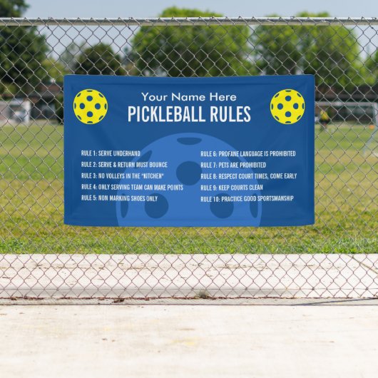 Pickleball-regels en etiquette banner voor rechtba (Insitu)