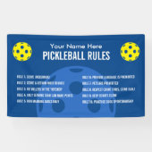 Pickleball-regels en etiquette banner voor rechtba (Horizontaal)