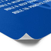 Pickleball-regels en poster-etiquette poster (Hoek)