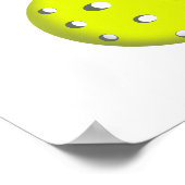 pickleball regelt blauwe tekstversie poster (Hoek)