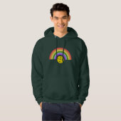 pickleball regenboog hoodie (Voorkant volledig)