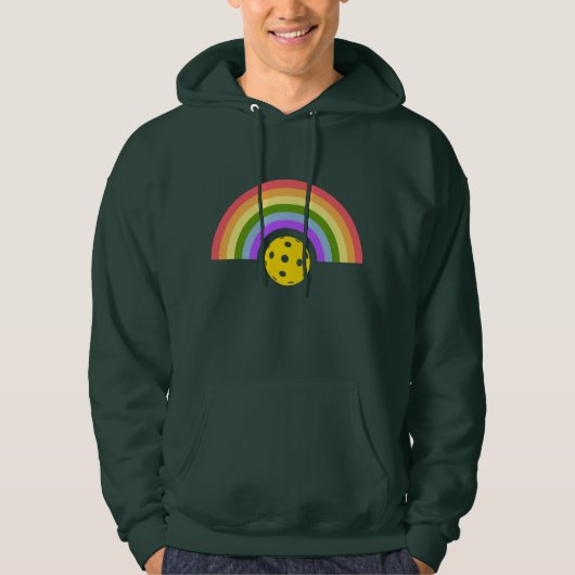 pickleball regenboog hoodie (Voorkant)