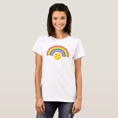 pickleball regenboog t-shirt (Voorkant volledig)