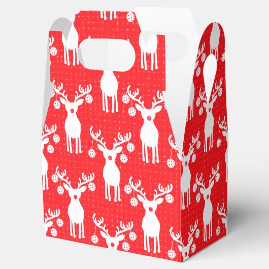 Pickleball Reindeers Merry 🎁 kerst Bedankdoosjes (Geopend)