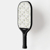 PIckleball Retro Daisy Flower Yellow Polka Dot Pickleball Paddle (Links)