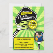 Pickleball RETRO Groene Sport FOTO Verjaardag Kaart (Voorkant)