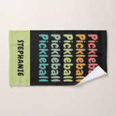 Pickleball Retro Pickleball Player Handdoek (Handdoek)