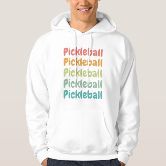 Pickleball Retro Pickleball Player Hoodie (Voorkant)