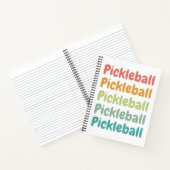 Pickleball Retro Pickleball Player Notitieboek (Binnen)
