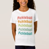 Pickleball Retro Pickleball Player T-shirt (Voorkant)