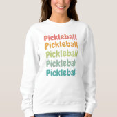 Pickleball Retro Pickleball Player Trui (Voorkant)