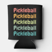Pickleball Retro Pickleball Speler  Blikjeskoeler (Achterkant)