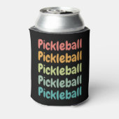 Pickleball Retro Pickleball Speler  Blikjeskoeler (Blikje Achterkant)