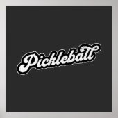 Pickleball  Retro Poster (Voorkant)