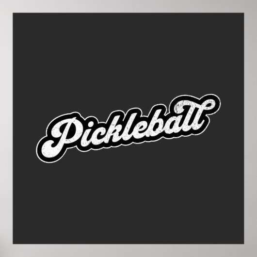 Pickleball Retro Poster (Voorkant)